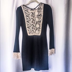 Free people lace bib dress
